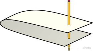 Diagram illustrating a wormhole (Einstein-Rosen Bridge) connecting two distant points in space-time, showing how space can be folded to create shortcuts through the universe